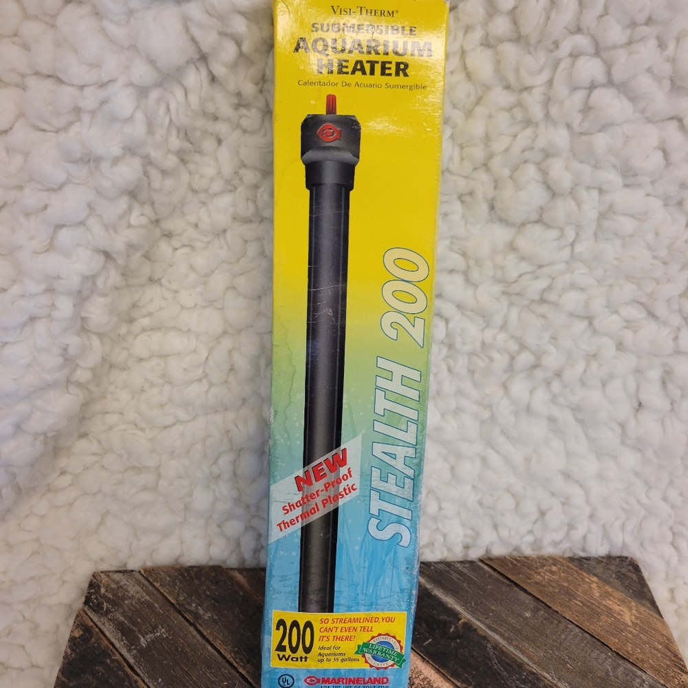 Visi-Therm 200 Watt tube Fish Submersible aquarium heater